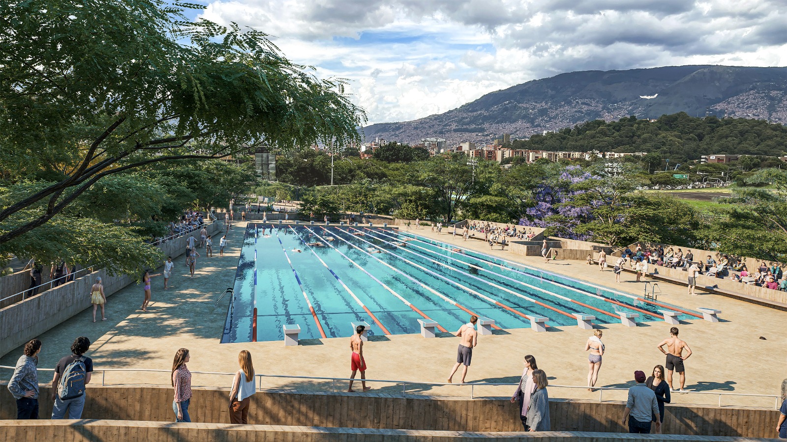 El nuevo complejo acuático, un atractivo para Medellín