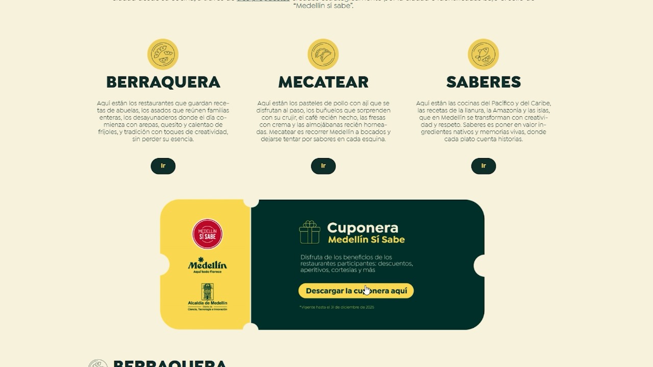 Medellín Sí Sabe lanza su cuponera de descuentos para disfrutar los sabores locales