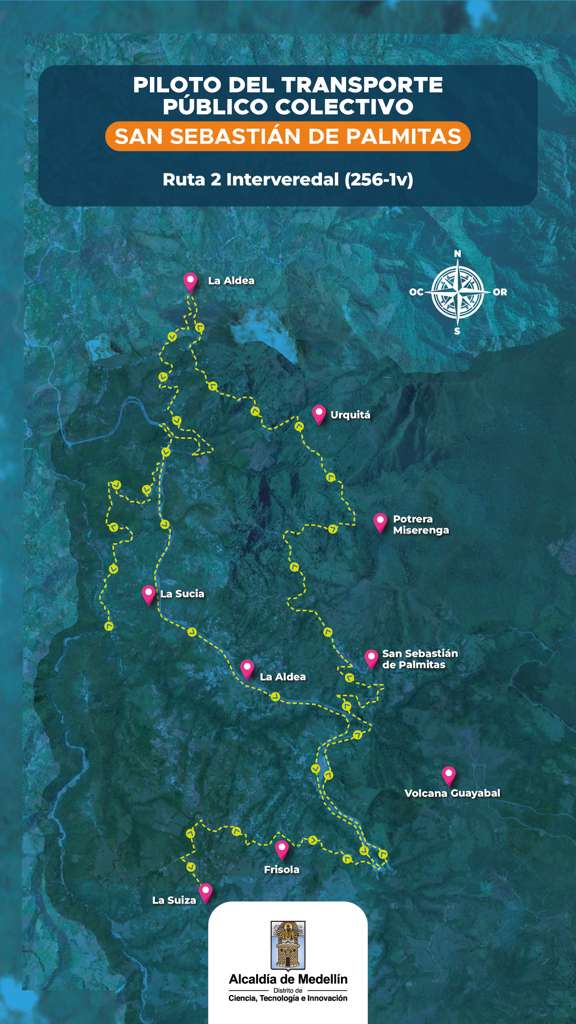 Nuevo servicio de transporte fortalece la movilidad en San Sebastián de Palmitas